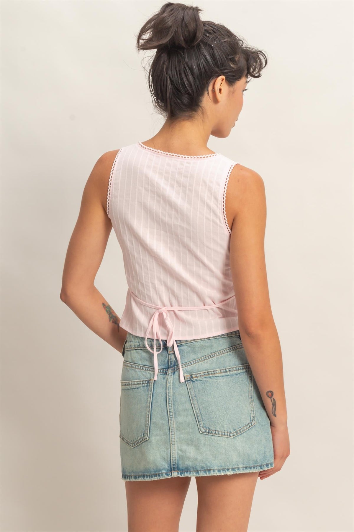 V-NECK BOW CAMI