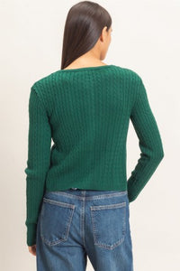CABLE KNIT CARDIGAN