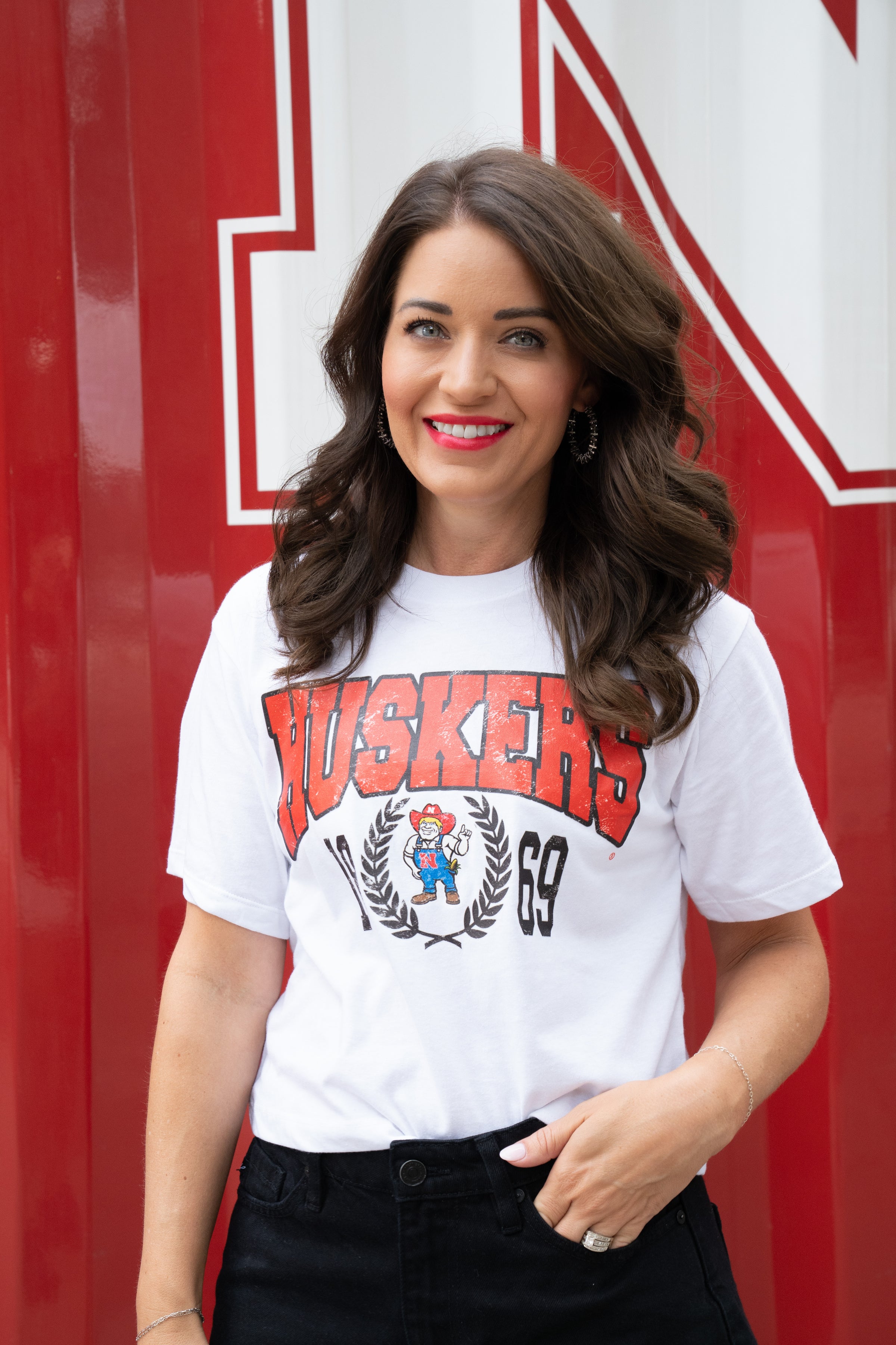 'HUSKERS 1869' VINTAGE TEE
