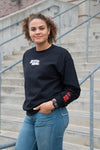 HUSKERS STATE EMBROIDERED CREW