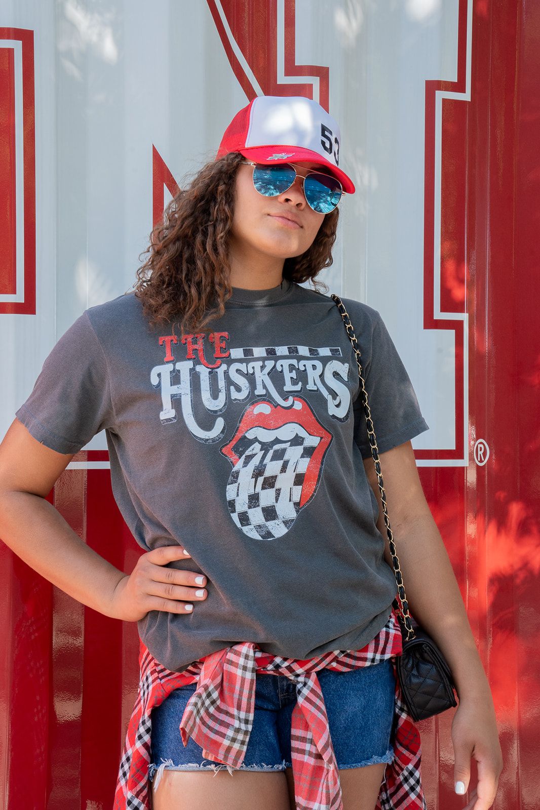 'THE HUSKERS' ROLLING STONES TEE