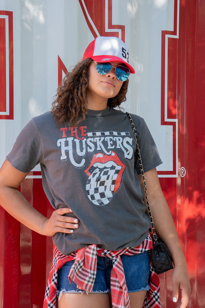 'THE HUSKERS' ROLLING STONES TEE