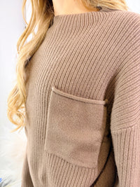 MOCK NECK LONG SLEEVE SWEATER