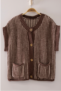 TWO TONE RIB VEST