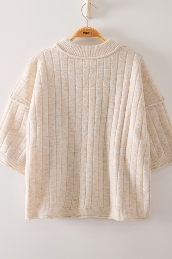 CROPPED T-SHIRT SWEATER
