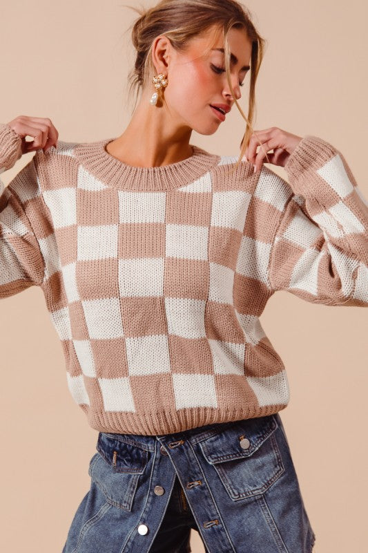 CHECKERED SWEATER