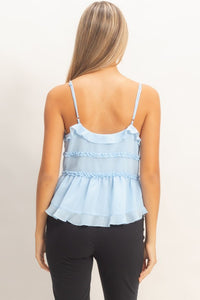 SHEER LAYERED CAMI TOP