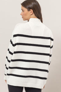 STRIPED OVERSIZED SWEATER