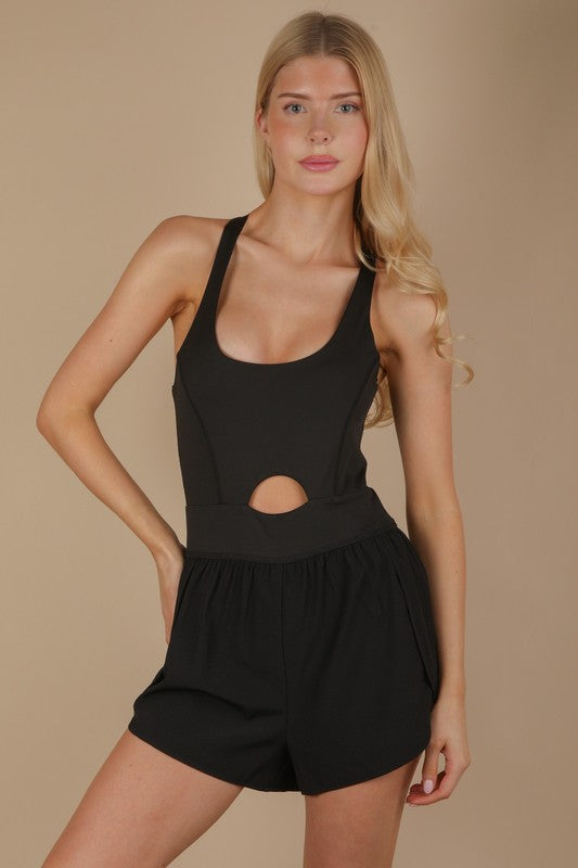 CUTOUT ATHLETIC ROMPER