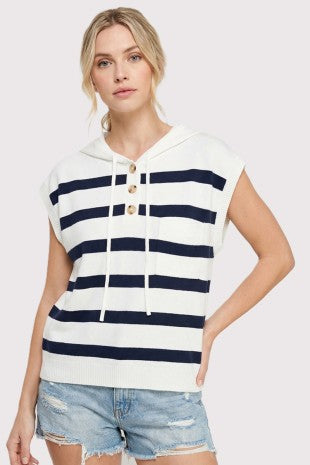 STRIPED HOODIE SWEATER