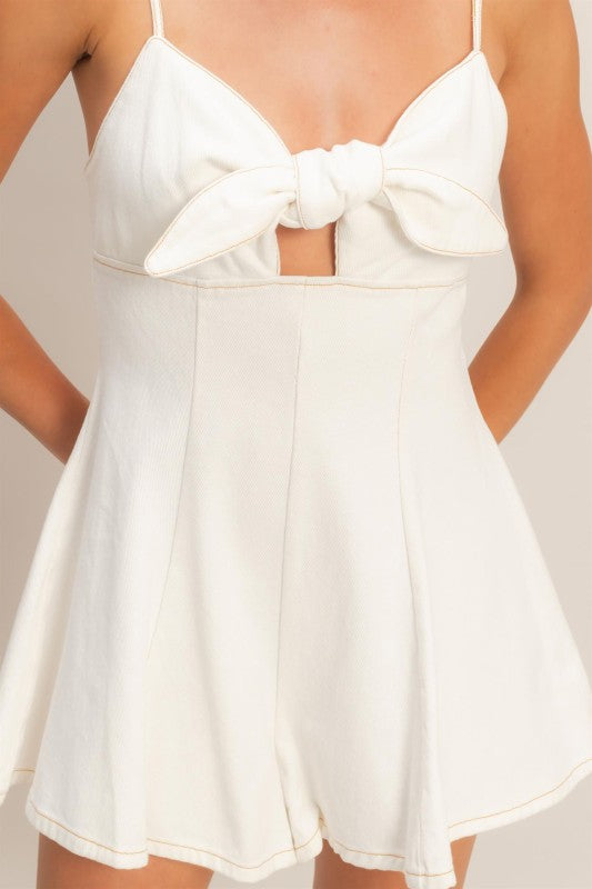 TIE FRONT ROMPER
