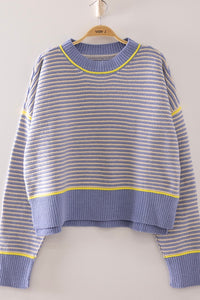 STRIPE CONTRAST SWEATER