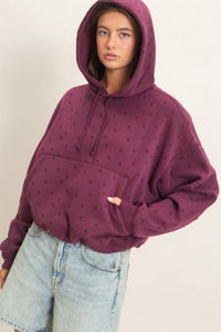STAR PRINT HOODIE
