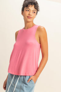 SLEEVELESS LOUNGE TANK TOP