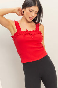 RUFFLE BOW TOP