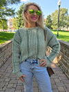 OVERSIZED TWO TONE SWEATER