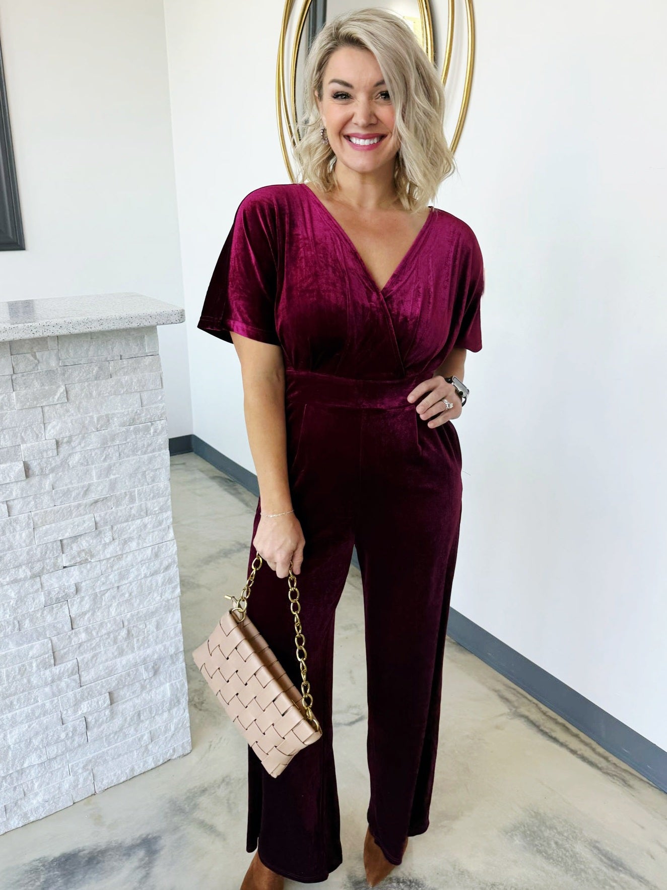 VELVET JUMPSUIT
