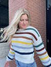 MULTI-COLOR STRIPED SWEATER