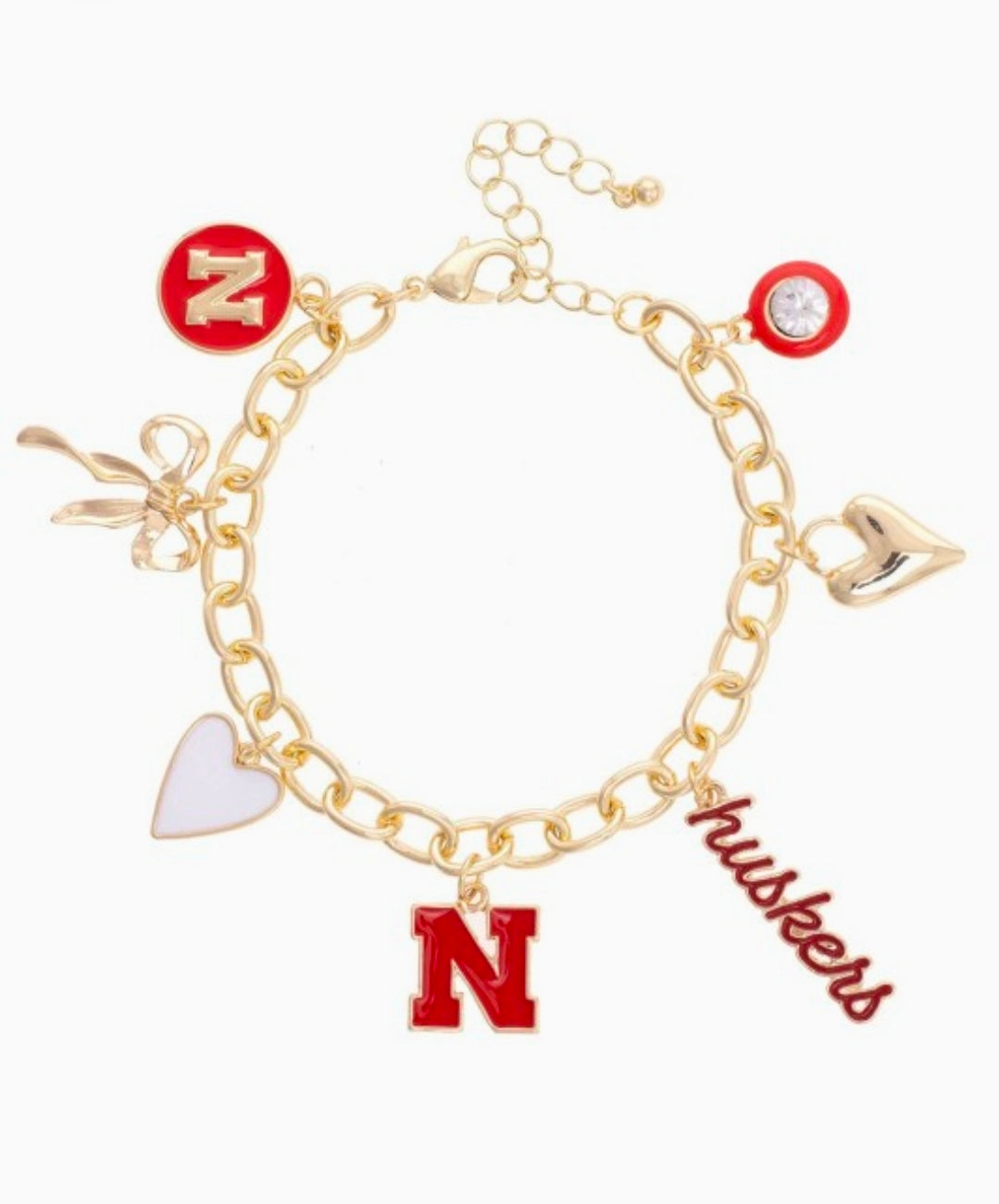 HUSKERS CHARM BRACELET