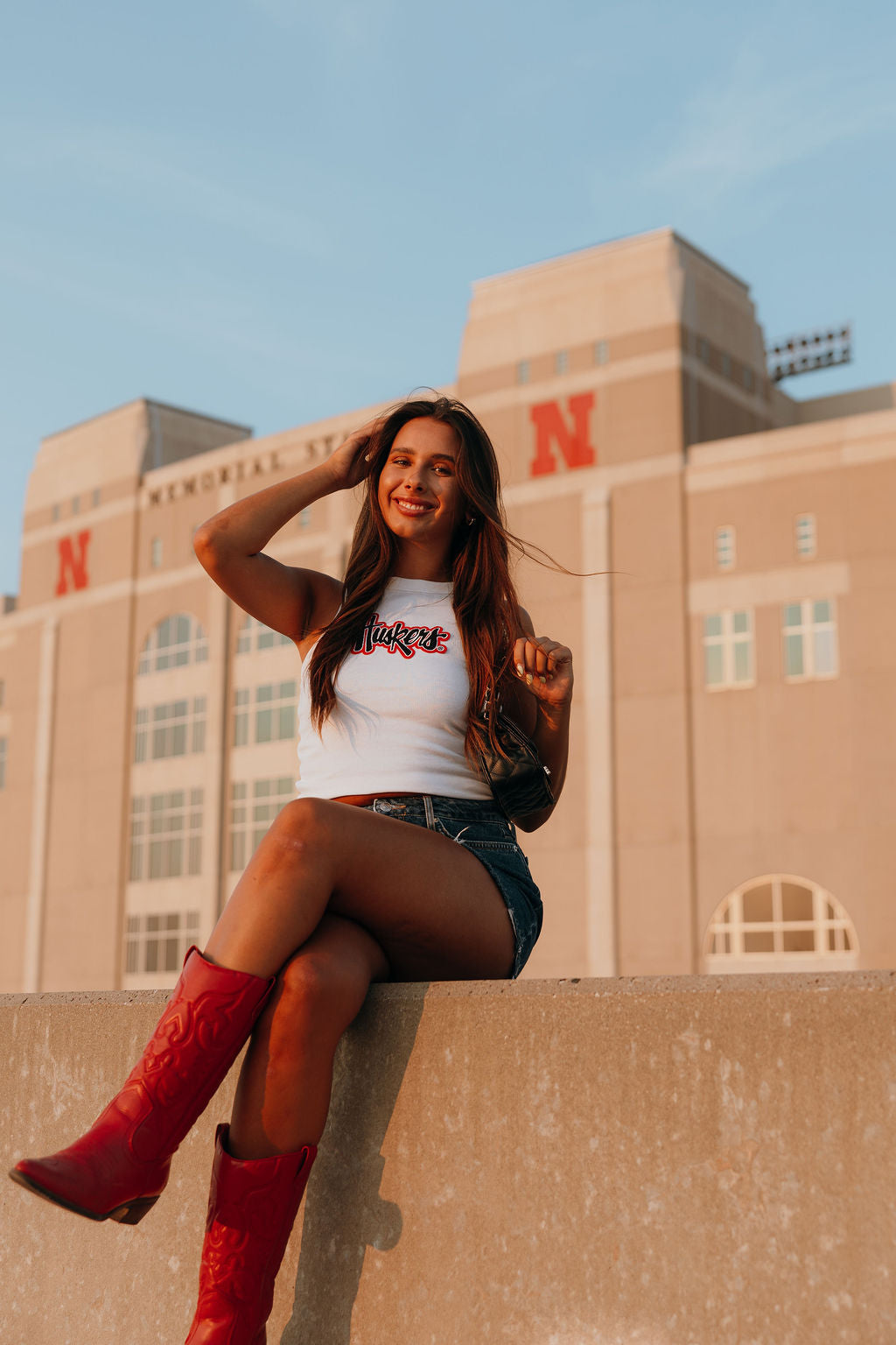 HUSKERS HIGH NECK TANK