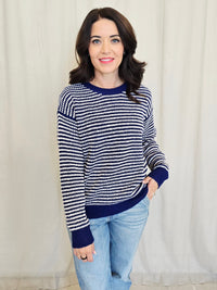 TWO TONE PULLOVER SWEATER