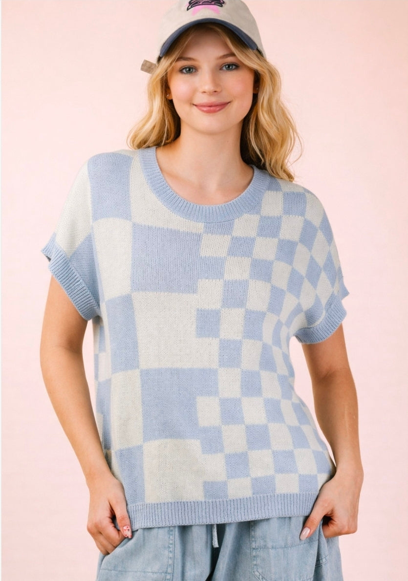 CHECKERED SWEATER