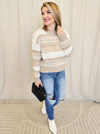 STRIPE SWEATER TOP