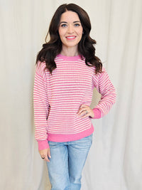 TWO TONE PULLOVER SWEATER