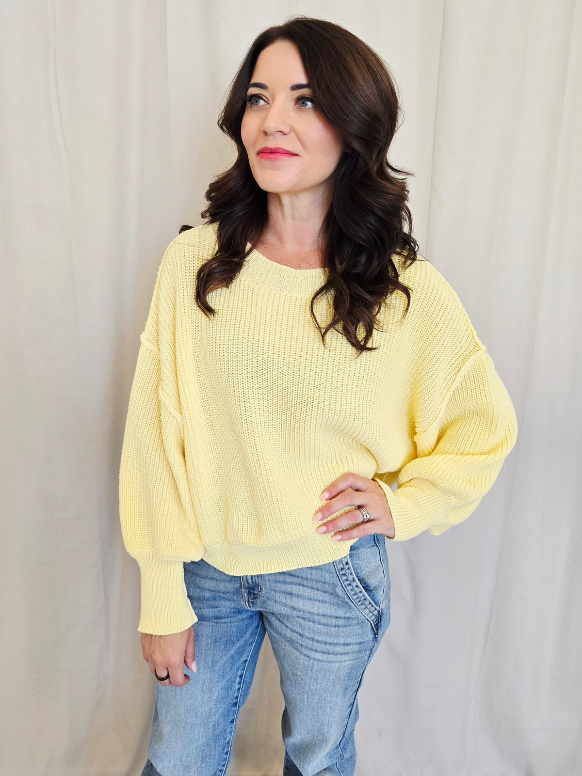 MOCK PULLOVER SWEATER