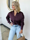 V-NECK SATIN BLOUSE