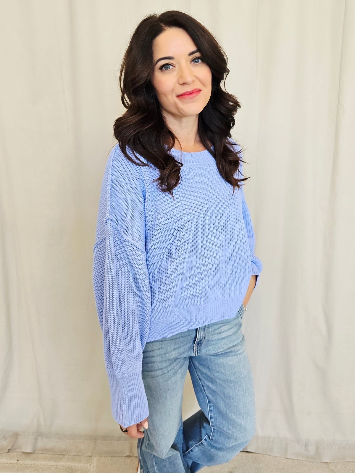 MOCK PULLOVER SWEATER