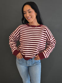 STRIPED CREWNECK SWEATER