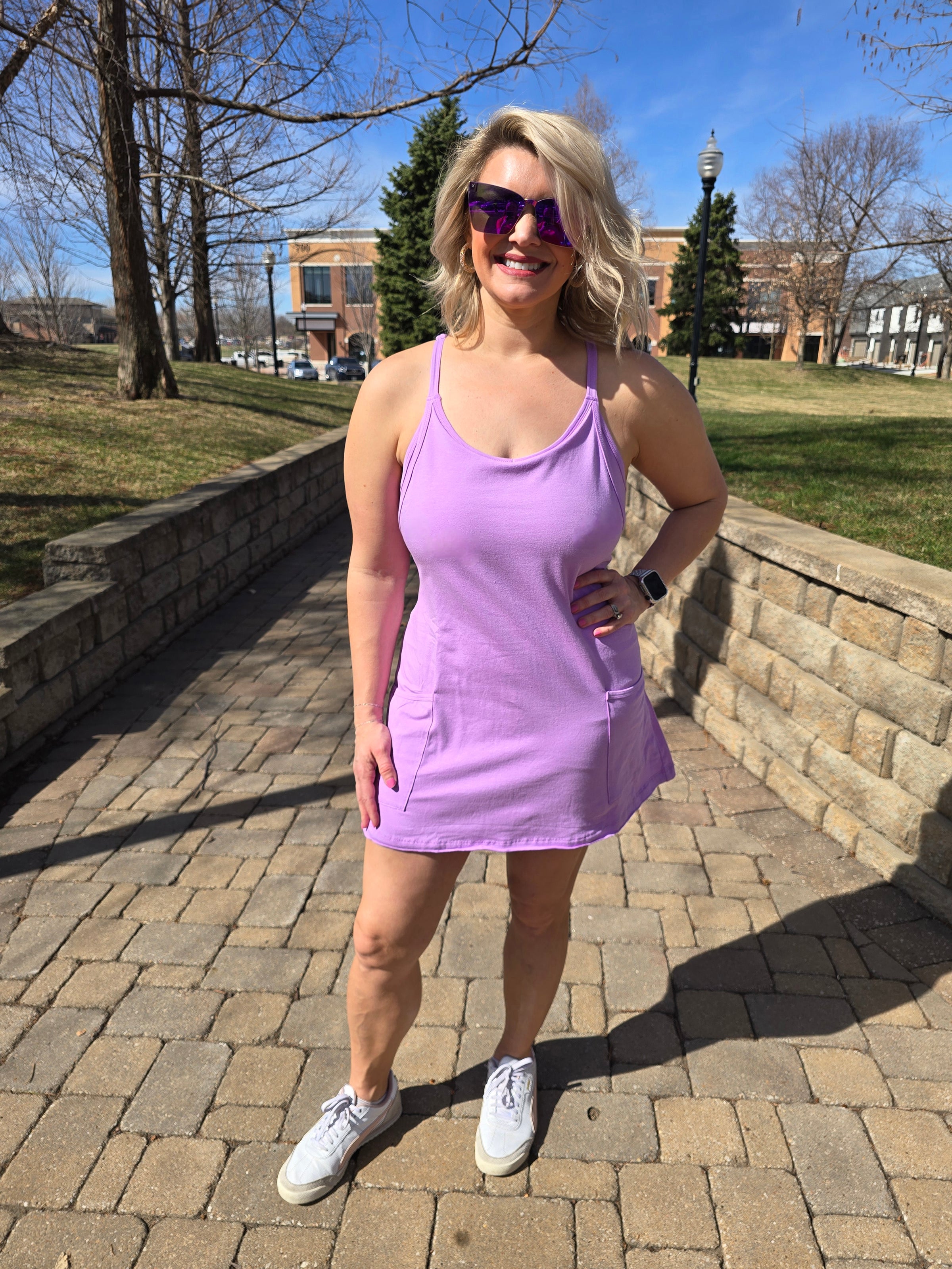 DRESS WITH BUILT IN ROMPER