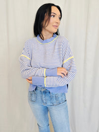 STRIPE CONTRAST SWEATER