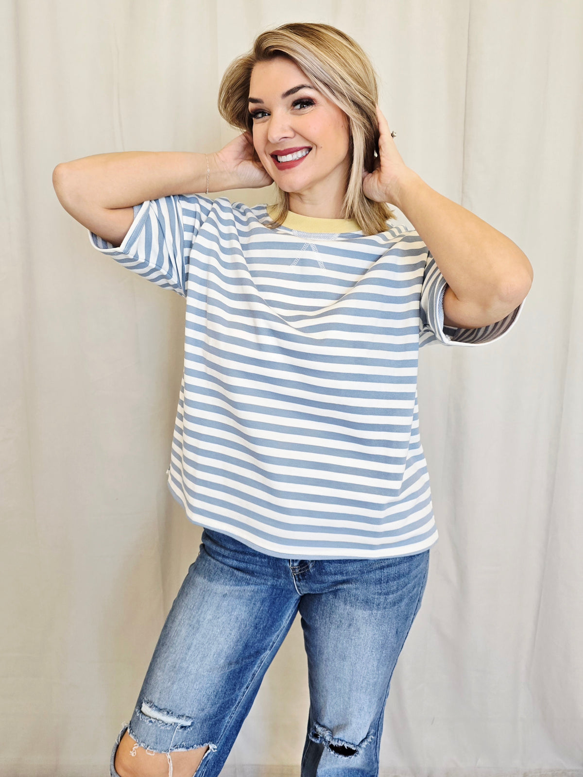 STRIPE SHORT SLEEVE TSHIRT