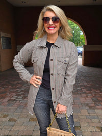CHECKERED BUTTON DOWN SHIRT