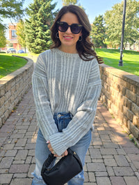 OVERSIZED TWO TONE SWEATER
