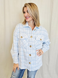 PLAID PRINT SHACKET