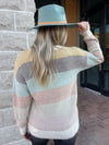 MULTI COLOR STRIPE SWEATER