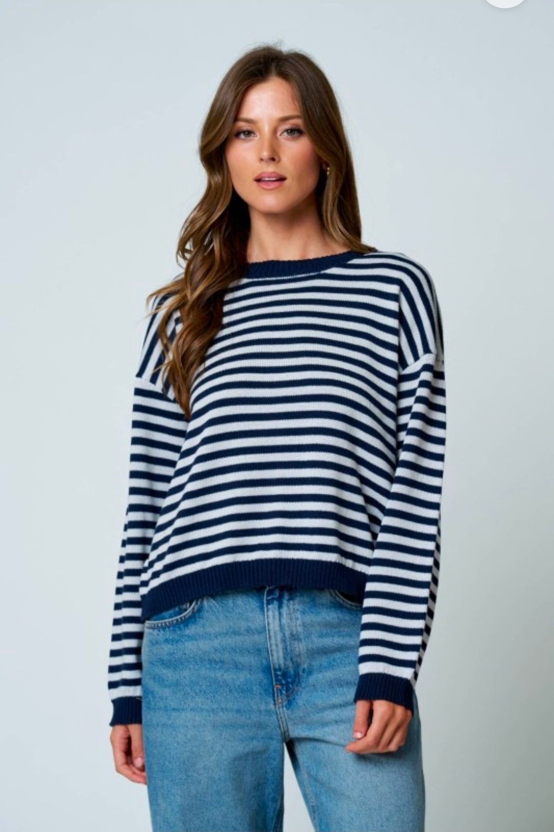 STRIPED KNIT SWEATER