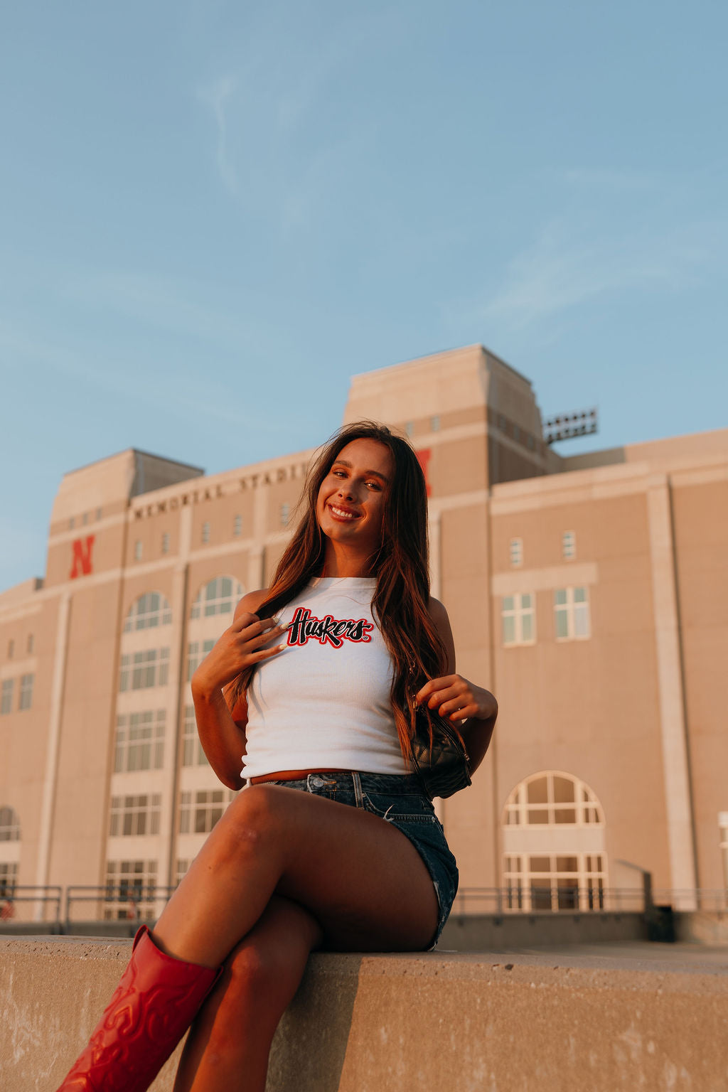 HUSKERS HIGH NECK TANK