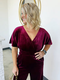 VELVET JUMPSUIT
