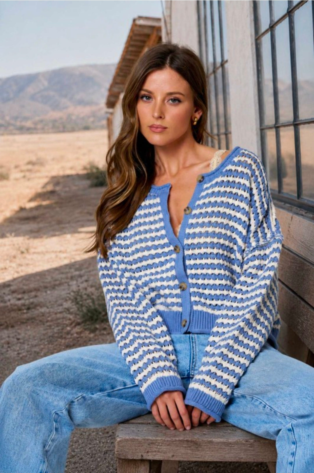 CROCHET KNIT CARDIGAN