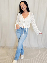 RIBBON TIE CARDIGAN