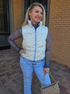 FLORAL PUFFER VEST