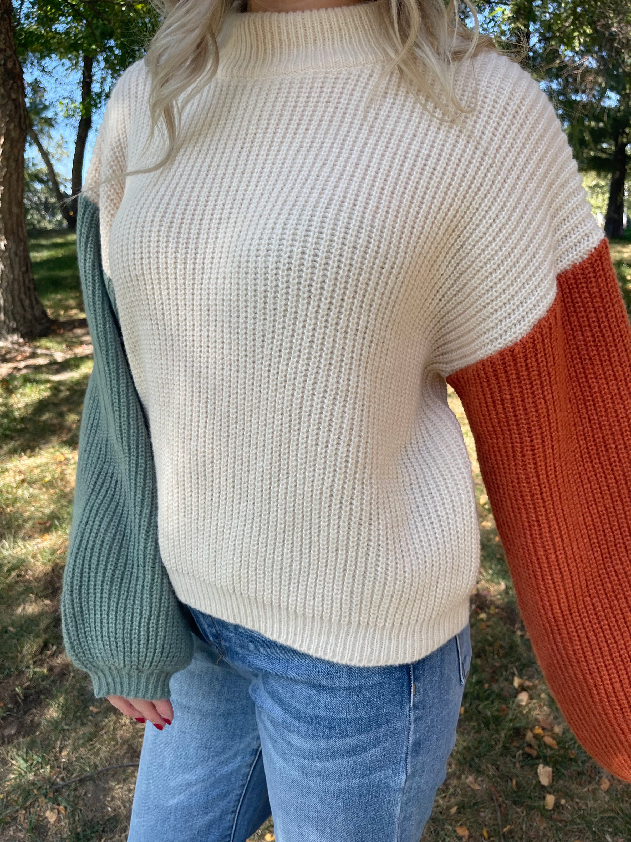 DROP SHOULDER SWEATER