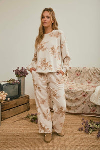 FLORAL WIDE LEG PANT