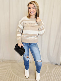 STRIPE SWEATER TOP