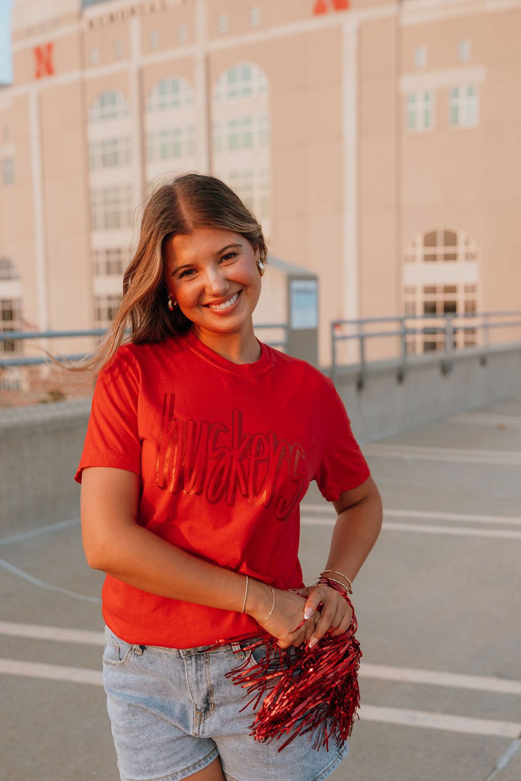 METALLIC HUSKER TEE
