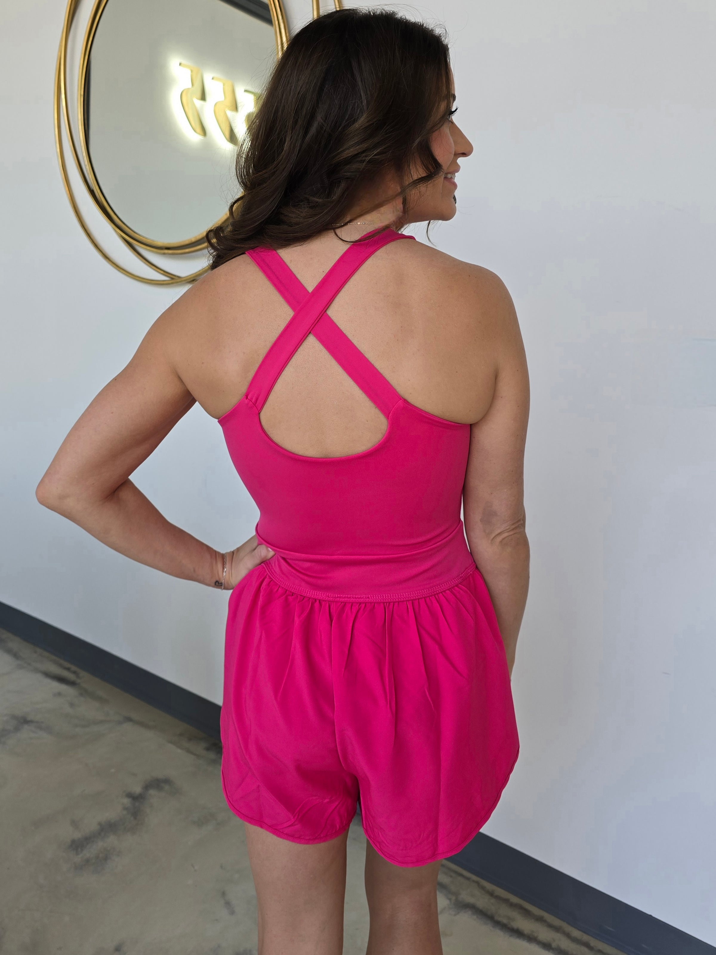 CUTOUT ATHLETIC ROMPER